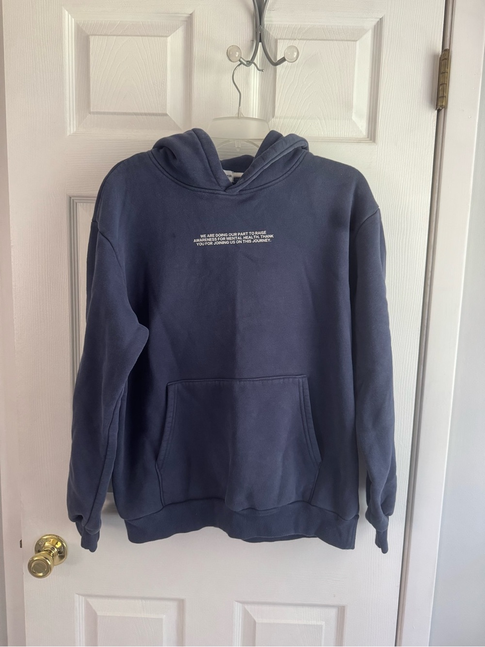 Navy Blue Hooded Sweatshirt - The Happy Camp3r